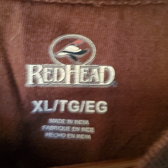 Redhead brown long sleeve shirt with deer. Size XL - Picture 2 of 3
